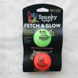 Dog Toy Spunky pup Fetch & Glows Brille  Floats Small 2 Pack  Size :1.6" x 1.6"
